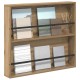 Sonata H Етажерка за списания с рафт Дъб 80 x 12 x 70 см Инженерно дърво