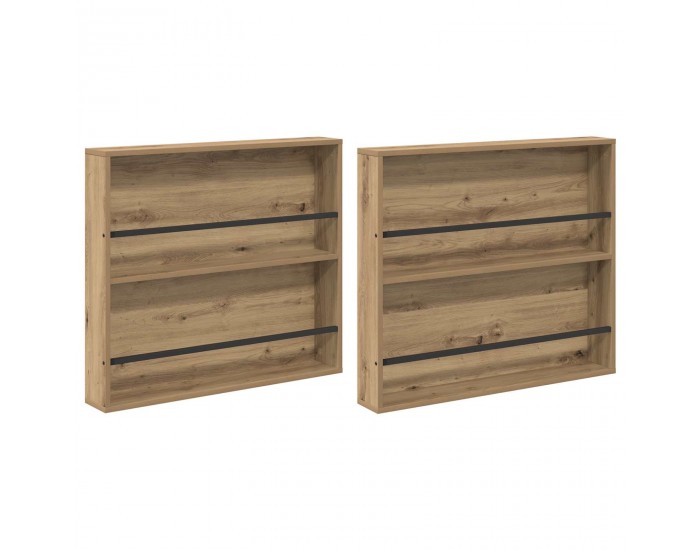 Sonata H Етажерка за списания 2 pcs Дъб 80 x 12 x 70 см Инженерно дърво