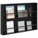 Sonata H Етажерка за списания с рафт Черния дъб 100 x 12 x 70 см