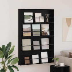 Sonata H Етажерка за списания с рафт 2 pcs Черния дъб 100 x 12 x 70 см - Ștergătoare și suporturi pentru umbrele