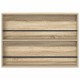 Sonata H Етажерка за списания с рафт 2 pcs Сонома дъб 100 x 12 x 70 см