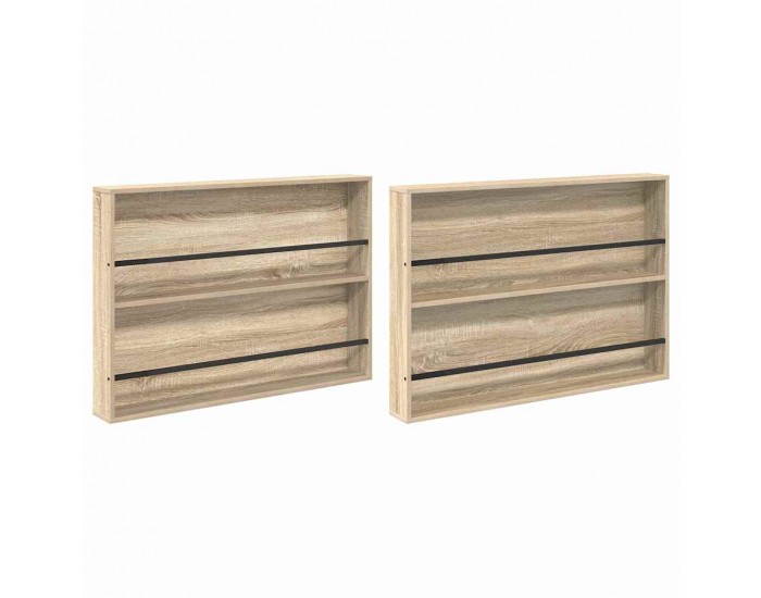 Sonata H Етажерка за списания с рафт 2 pcs Сонома дъб 100 x 12 x 70 см