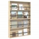 Sonata H Етажерка за списания с рафт 2 pcs Сонома дъб 100 x 12 x 70 см