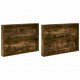 Sonata H Етажерка за списания с рафт 2 pcs Димян дъб 100 x 12 x 70 см