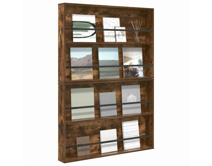Sonata H Етажерка за списания с рафт 2 pcs Димян дъб 100 x 12 x 70 см
