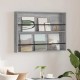 Sonata H Етажерка за списания с рафт Сив Сонома 100 x 12 x 70 см