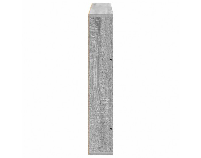 Sonata H Етажерка за списания с рафт Сив Сонома 100 x 12 x 70 см