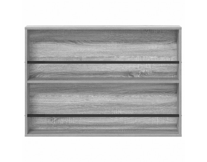 Sonata H Етажерка за списания с рафт 2 pcs Сив Сонома 100 x 12 x 70 см