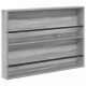 Sonata H Етажерка за списания с рафт 2 pcs Сив Сонома 100 x 12 x 70 см