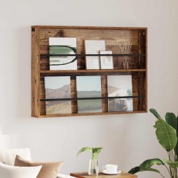 Sonata H Етажерка за списания с рафт Старо дърво 100 x 12 x 70 см - Ștergătoare și suporturi pentru umbrele