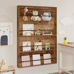Sonata H Етажерка за списания с рафт 2 pcs Старо дърво 100 x 12 x 70 см - Ștergătoare și suporturi pentru umbrele