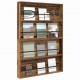 Sonata H Етажерка за списания с рафт 2 pcs Старо дърво 100 x 12 x 70 см