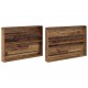 Sonata H Етажерка за списания с рафт 2 pcs Старо дърво 100 x 12 x 70 см