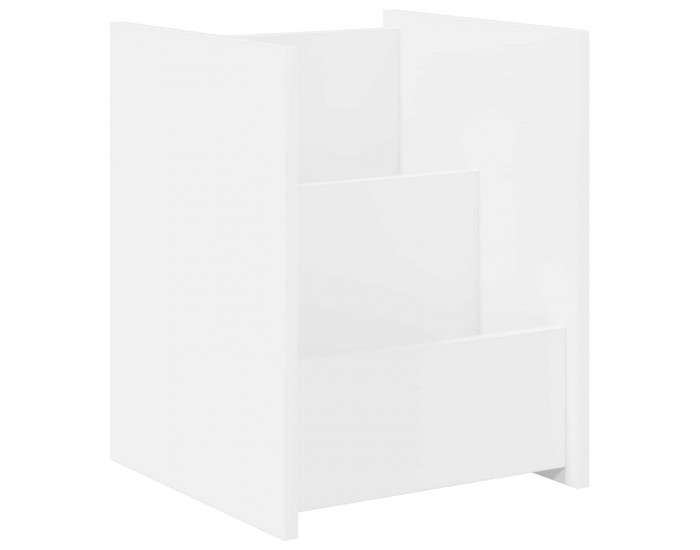Sonata H Етажерка за списания Бяло 35 x 35 x 45 см Инженерно дърво