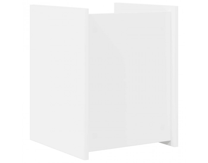 Sonata H Етажерка за списания Бяло 35 x 35 x 45 см Инженерно дърво