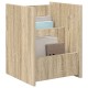 Sonata H Етажерка за списания Сонома дъб 35 x 35 x 45 см Инженерно дърво