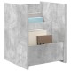 Sonata H Етажерка за списания с рафт Бетоново сиво 35 x 35 x 45 см