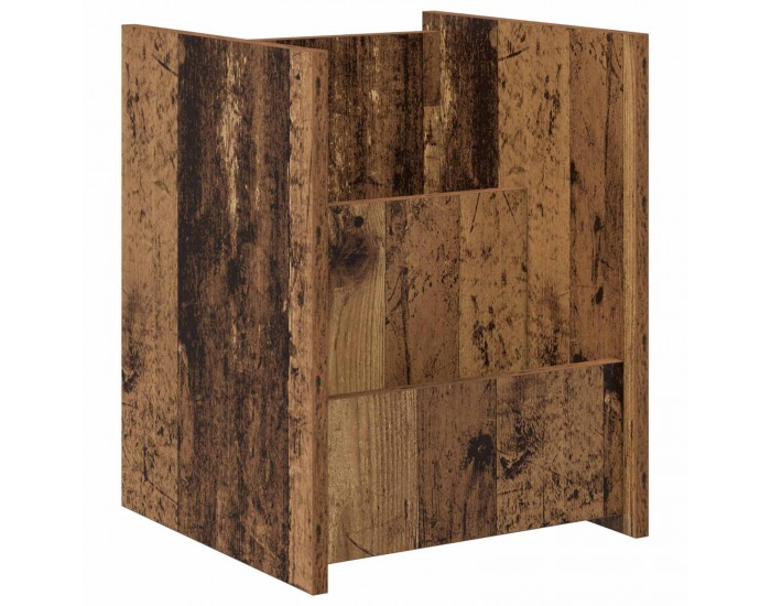 Sonata H Етажерка за списания с рафт Старо дърво 35 x 35 x 45 см