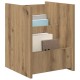 Sonata H Етажерка за списания с рафт Дъб 35 x 35 x 45 см Инженерно дърво