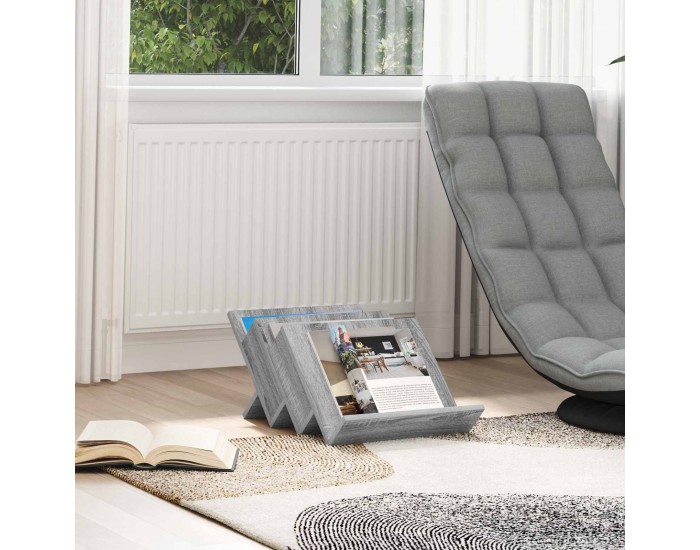 Sonata H Етажерка за списания с рафт Сив Сонома 53 x 40 x 28.5 см