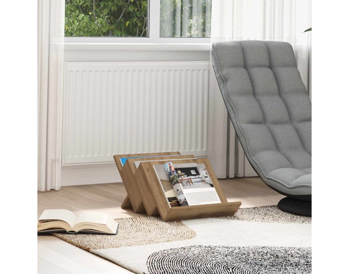 Sonata H Етажерка за списания Дъб 53 x 40 x 28.5 см Инженерно дърво