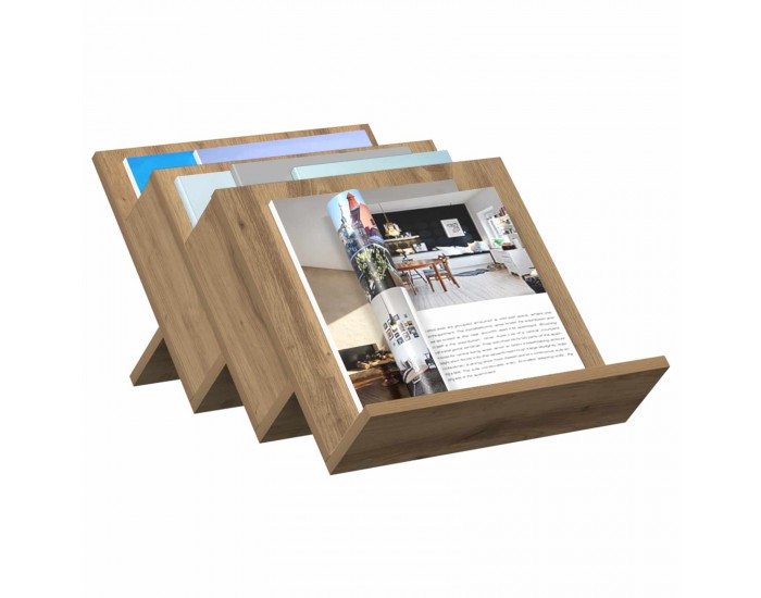 Sonata H Етажерка за списания Дъб 53 x 40 x 28.5 см Инженерно дърво