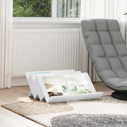 Sonata H Етажерка за списания Бяло 65 x 53 x 28,5 см Инженерно дърво - Hol