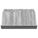 Sonata H Етажерка за списания с рафт Сив Сонома 65 x 53 x 28,5 см