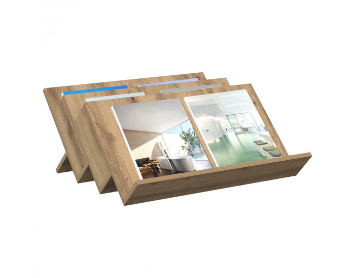 Sonata H Етажерка за списания Дъб 65 x 53 x 28,5 см Инженерно дърво