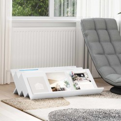 Sonata H Етажерка за списания Бяло 90 x 53 x 28,5 см Инженерно дърво - Hol