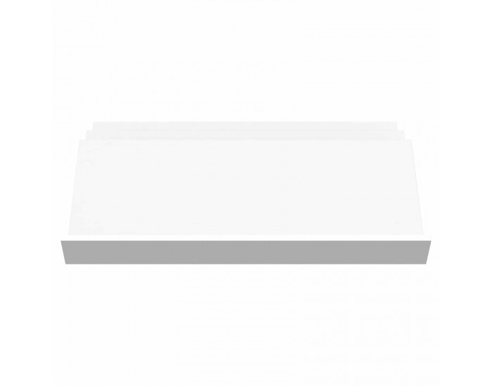 Sonata H Етажерка за списания Бяло 90 x 53 x 28,5 см Инженерно дърво