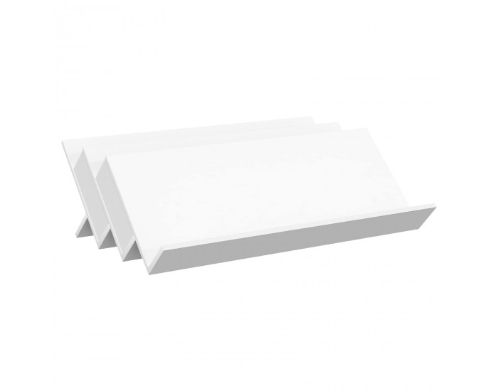 Sonata H Етажерка за списания Бяло 90 x 53 x 28,5 см Инженерно дърво