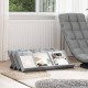 Sonata H Етажерка за списания с рафт Сив Сонома 90 x 53 x 28,5 см