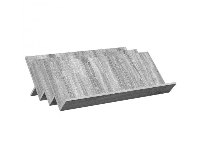 Sonata H Етажерка за списания с рафт Сив Сонома 90 x 53 x 28,5 см