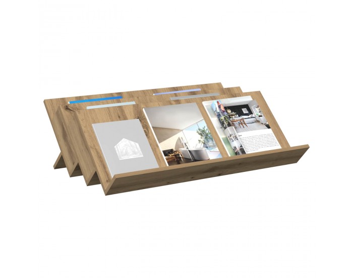 Sonata H Етажерка за списания Дъб 90 x 53 x 28,5 см Инженерно дърво