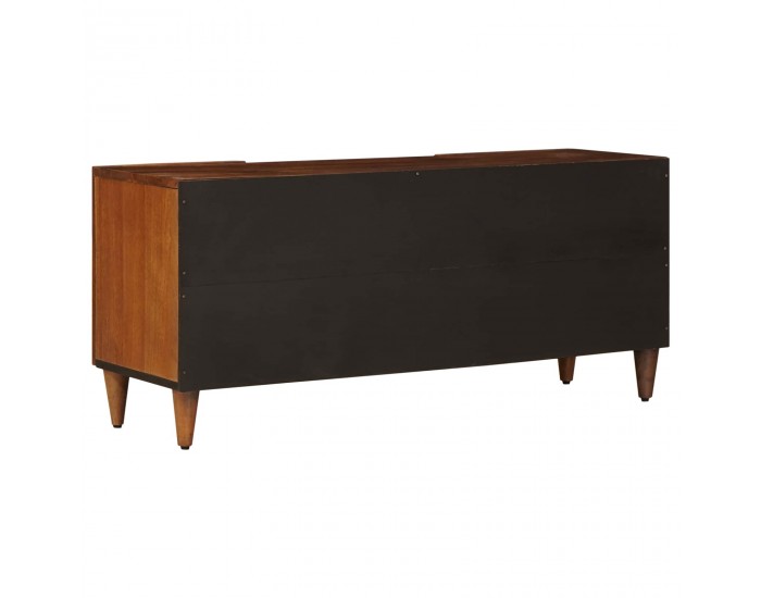 Sonata H ТВ шкаф с врата Орех 105 x 33,5 x 46 см Солидно мангово дърво