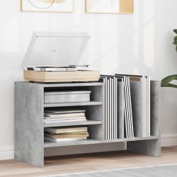 Sonata H Шкаф за грамофонни плочи Циментено сиво 78.5 x 35 x 45 см - Comode TV