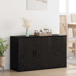 Sonata H с чекмедже Черен дъб 100 x 33 x 59.5 см Инженерно дърво - Corpuri, vitrine, biblioteci modulare