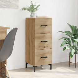 Sonata H Служебен шкаф с чекмедже Дъб 34,5 x 34 x 90 см Инженерно дърво - Corpuri, vitrine, biblioteci modulare