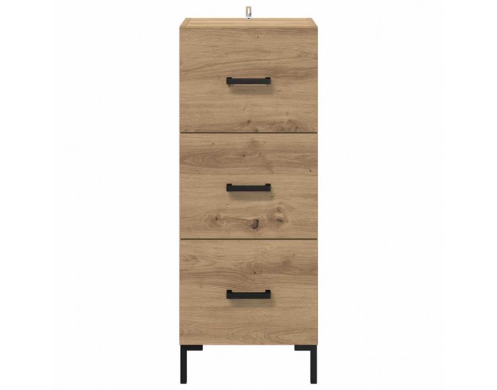 Sonata H Служебен шкаф с чекмедже Дъб 34,5 x 34 x 90 см Инженерно дърво