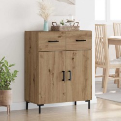 Sonata H Служебен шкаф с чекмедже Дъб 69,5 x 34 x 90 см Инженерно дърво - Corpuri, vitrine, biblioteci modulare