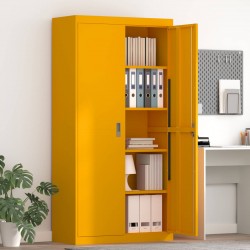 Sonata H Шкаф за съхранение 2 pcs Горчично жълто 90 x 40 x 180 cm - Corpuri, vitrine, biblioteci modulare