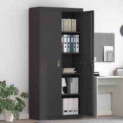 Sonata H Шкаф за съхранение със съхранение 2 pcs Черно 90 x 40 x 200 см - Corpuri, vitrine, biblioteci modulare