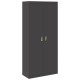 Sonata H Шкаф за съхранение със съхранение 2 pcs Черно 90 x 40 x 200 см
