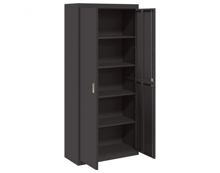 Sonata H Шкаф за съхранение със съхранение 2 pcs Черно 90 x 40 x 200 см