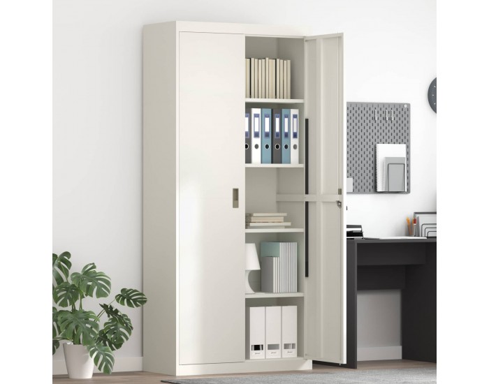 Sonata H Шкаф за съхранение със съхранение 2 pcs Бяло 90 x 40 x 200 см
