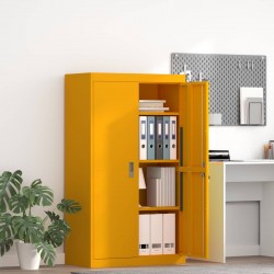 Sonata H Шкаф за съхранение 2 pcs Горчично жълто 80 x 40 x 140 см - Corpuri, vitrine, biblioteci modulare