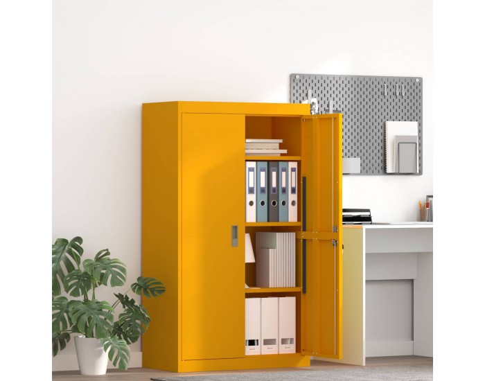 Sonata H Шкаф за съхранение 2 pcs Горчично жълто 80 x 40 x 140 см