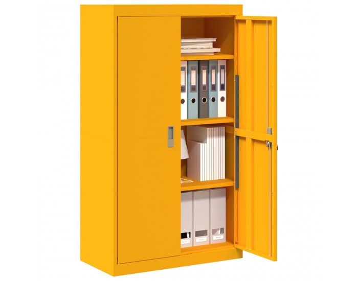 Sonata H Шкаф за съхранение 2 pcs Горчично жълто 80 x 40 x 140 см