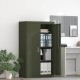 Sonata H Шкаф за съхранение 2 pcs Маслинено зелено 80 x 40 x 140 см